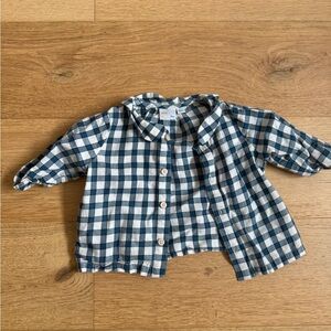 Oso & Me Checkered Button-Up Baby Shirt